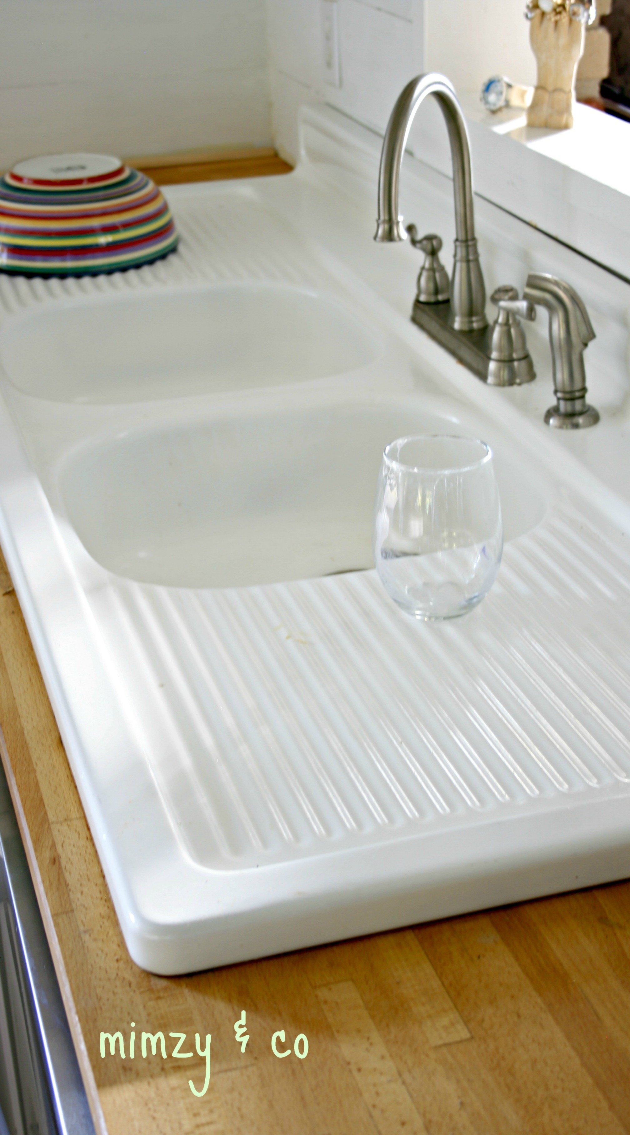 How I Refinished My Vintage Cast Iron Kitchen Sink Mimzy